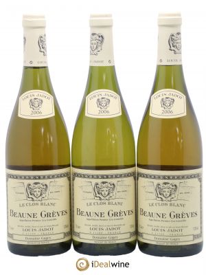 Beaune 1er Cru Grèves Le Clos Blanc Domaine Gagey - Louis Jadot  2006 - Lot de 3 Bouteilles