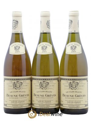 Beaune 1er Cru Grèves Le Clos Blanc Domaine Gagey - Louis Jadot  2005 - Lot de 3 Bouteilles