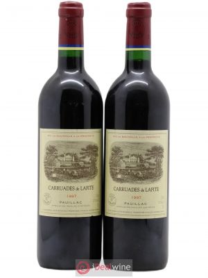 Carruades de Lafite Rothschild Second vin  1997 - Lot de 2 Bouteilles