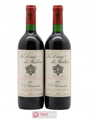 La Dame de Montrose Second Vin (no reserve) 1987 - Lot of 2 Bottles