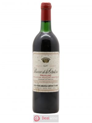 Pauillac Réserve de la Comtesse (no reserve) 1987 - Lot of 1 Bottle