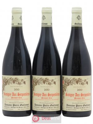 Savigny-lès-Beaune 1er Cru Aux Serpentieres P Guillemot 2015 - Lot of 3 Bottles