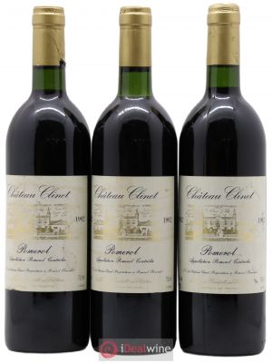 Château Clinet  1992 - Lot of 3 Bottles