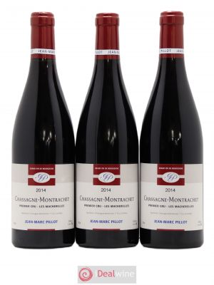 Chassagne-Montrachet 1er Cru Les Macherelles Jean Marc Pillot 2014 - Lot of 3 Bottles