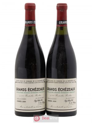 Grands-Echezeaux Grand Cru Domaine de la Romanée-Conti  1991 - Lot of 2 Bottles