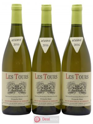 IGP Vaucluse (Vin de Pays de Vaucluse) Les Tours Grenache Blanc E.Reynaud  2016 - Lot de 3 Bouteilles