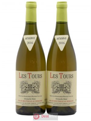IGP Vaucluse (Vin de Pays de Vaucluse) Les Tours Grenache Blanc E.Reynaud  2016 - Lot de 2 Bouteilles