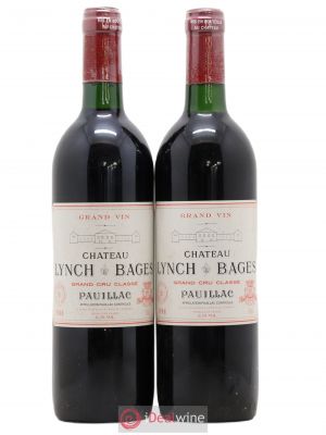 Château Lynch Bages 5ème Grand Cru Classé  1988 - Lot of 2 Bottles