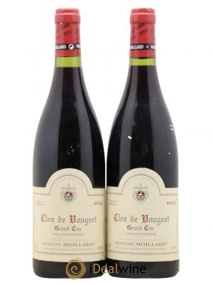Clos de Vougeot Grand Cru Domaine Moillard (no reserve) 2004 - Lot of 2 Bottles