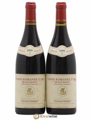 Vosne-Romanée 1er Cru Beaux Monts Thomas Frères 1999 - Lot de 2 Bouteilles