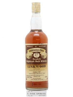 Linkwood 27 years 1961 Gordon & MacPhail John Gross Import Connoisseurs Choice   - Lot of 1 Bottle