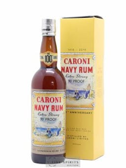Caroni 18 years Velier Navy Rum 90° Proof - bottled 2018 Celebrating the 100th Anniversary Extra Strong   - Lot de 1 Bouteille