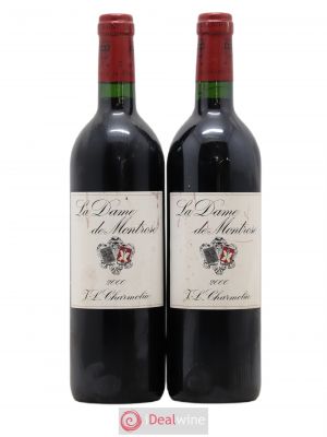 La Dame de Montrose Second Vin  2000 - Lot de 2 Bouteilles