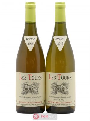 IGP Pays du Vaucluse (Vin de Pays du Vaucluse) Les Tours Grenache Blanc E.Reynaud  2015 - Lot of 2 Bottles