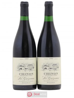 Chinon Les Grézeaux Bernard Baudry  1995 - Lot of 2 Bottles