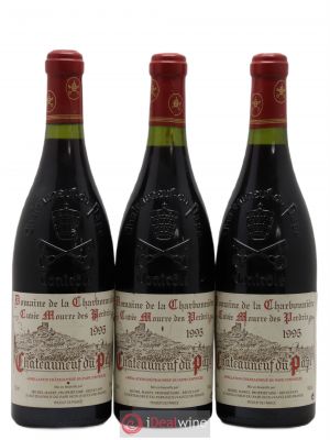 Châteauneuf-du-Pape Cuvée Mourre des Perdrix Charbonnière (Domaine de la)  1995 - Lot of 3 Bottles