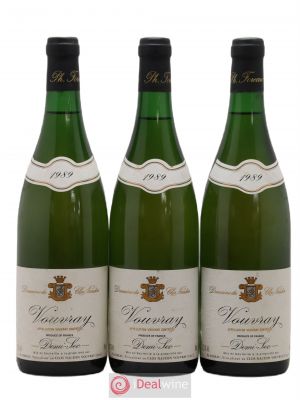 Vouvray Demi-Sec Clos Naudin - Philippe Foreau (no reserve) 1989 - Lot of 3 Bottles