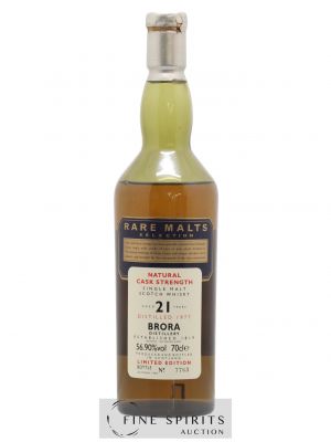 Brora 21 years 1977 Of. Rare Malts Selection Natural Cask Strengh - bottled 1998 Limited Edition   - Lot de 1 Bouteille