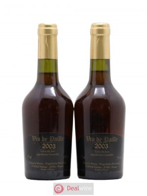 Côtes du Jura Vin de Paille Francois Mossu 2003 - Lot of 2 Half-bottles