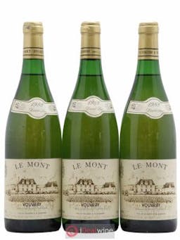 Vouvray Le Mont Demi-Sec Huet (Domaine)  1988 - Lot of 3 Bottles