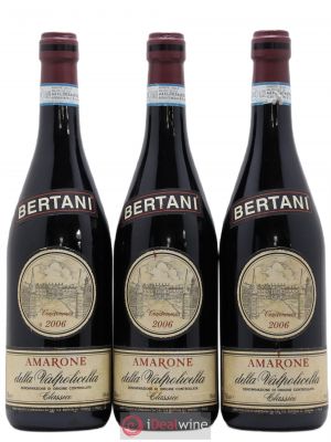 Amarone della Valpolicella DOC Classico Bertani 2006 - Lot of 3 Bottles
