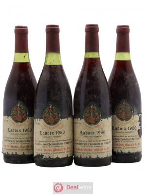 Ladoix Michel Mallard Confrérie des Chevaliers du Tastevin 1980 - Lot of 4 Bottles