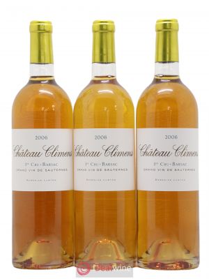 Château Climens 1er Grand Cru Classé  2006 - Lot of 3 Bottles