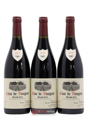 Clos de Vougeot Grand Cru Henri Rebourseau (Domaine)  2018 - Lot of 3 Bottles