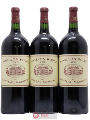 Pavillon Rouge du Château Margaux Second Vin  2005 - Lot of 3 Magnums