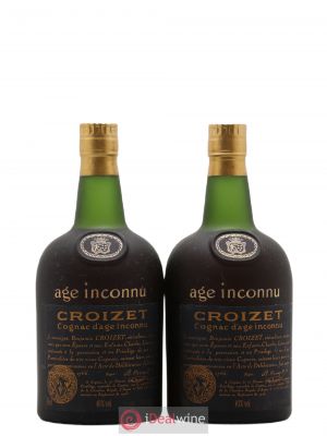 Cognac Croizet XO Age Inconnu   - Lot de 2 Bouteilles
