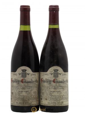 Gevrey-Chambertin Claude Dugat  1991 - Lot of 2 Bottles