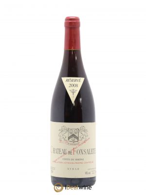 Côtes du Rhône Cuvée Syrah Château de Fonsalette  2008 - Lot of 1 Bottle