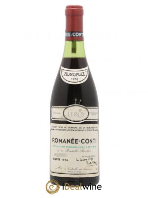 Romanée-Conti Grand Cru Domaine de la Romanée-Conti  1976 - Lot de 1 Bouteille