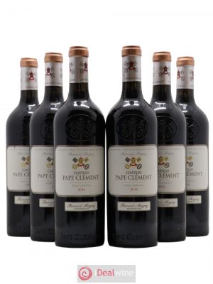 Château Pape Clément Cru Classé de Graves  2016 - Lot of 6 Bottles