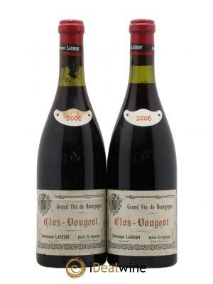 Clos de Vougeot Grand Cru Dominique Laurent  2006 - Lot of 2 Bottles