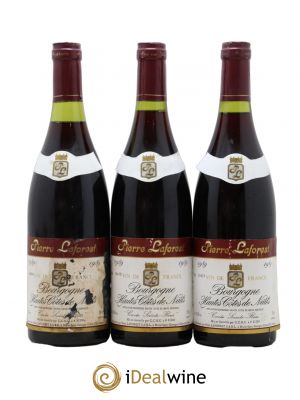 Hautes-Côtes de Nuits Pierre Laforest 1989 - Lot of 3 Bottles