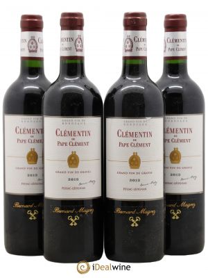 Le Clémentin de Pape Clément Second Vin  2013 - Lot of 4 Bottles