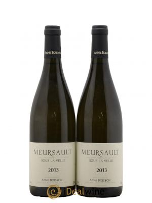 Meursault Sous la Velle Anne Boisson  2013 - Lot of 2 Bottles