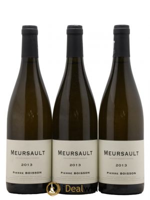 Meursault Pierre Boisson (Domaine)  2013 - Lot of 3 Bottles