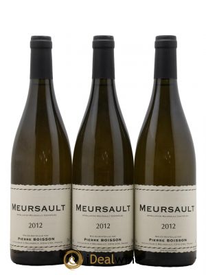 Meursault Pierre Boisson (Domaine) 2012 - Lot de 3 Bottles