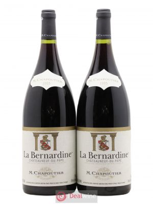 Châteauneuf-du-Pape La Bernardine Chapoutier  2005 - Lot of 2 Magnums