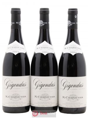 Gigondas M. Chapoutier 2004 - Lot of 3 Bottles