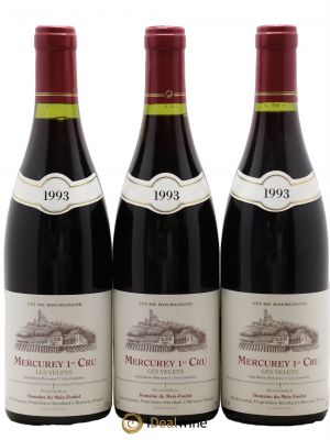 Mercurey 1er Cru Les Veleys Domaine du Meix Foulot 1993 - Lot of 3 Bottles