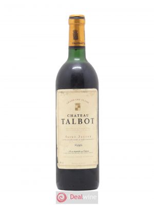 Château Talbot 4ème Grand Cru Classé  1986 - Lot of 1 Bottle