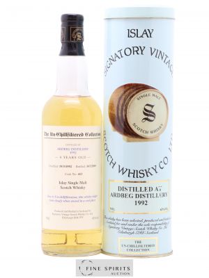 Ardbeg 8 years 1992 Signatory Vintage Cask n°413 - bottled 2000 The Un-Chillfiltered Collection   - Lot de 1 Bouteille