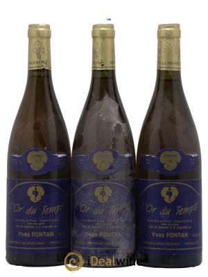 Vin de France L'or du Temps Yves Fontan  - Lot de 3 Bouteilles