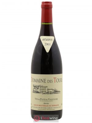 IGP Pays du Vaucluse (Vin de Pays du Vaucluse) Domaine des Tours Merlot E.Reynaud  2001 - Lot de 1 Bouteille