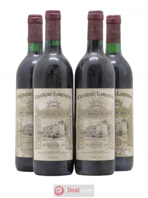 Château Laroque Grand Cru Classé  1989 - Lot of 4 Bottles