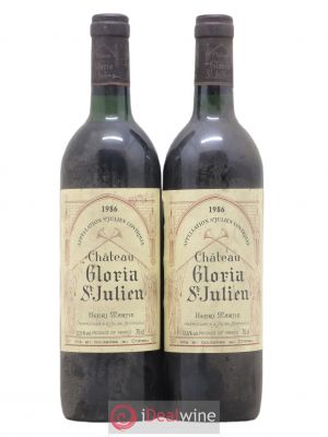 Château Gloria  1986 - Lot of 2 Bottles