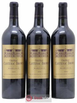Château Cantenac Brown 3ème Grand Cru Classé  2004 - Lot of 3 Bottles